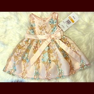 Rare Editions blush tulle dress- Baby Girl 12M